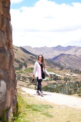 Naklejka premium Exploring the Historic Archaeological Site of Puka Pukara