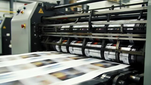 Printing Press in Action.