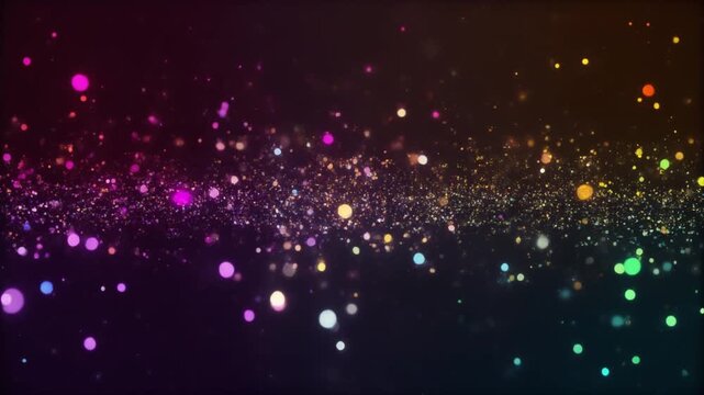 Abstract Colorful Bokeh Lights Background