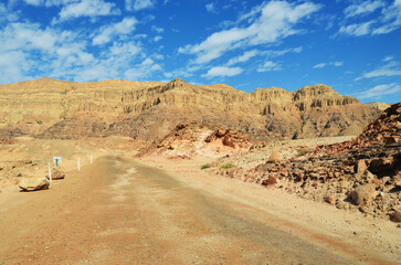 Dirt road in Timna Valley, Israel