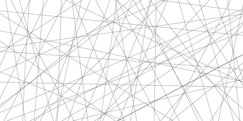 abstract black lines with white background.Creative and geometric shape with white luxury pattern and paper texture design in illustration with white line background.	