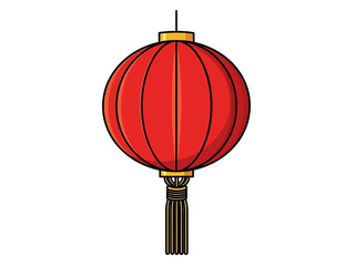 Obraz premium Chinese Lantern A Vibrant Illustration of a Traditional Symbol for Celebrations and Festivals