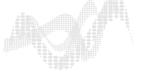 Fototapeta premium Dotted halftone waves. Abstract liquid shapes, wave effect dotted gradient texture waves isolated vector symbols set.