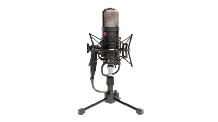 vintage microphone isolated on white