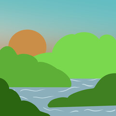 Obraz premium Mountain landscape