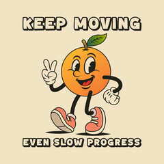 Simple and Fun Cartoon Mascot Character With Beautiful Phrase