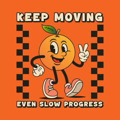 Simple and Fun Cartoon Mascot Character With Beautiful Phrase