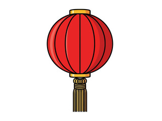 Bright Red Lantern A Symbol of Celebration and Tradition, Perfect for Festive Events