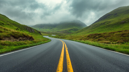 Naklejka premium road in the mountains