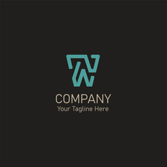 Modern W Monogram Logo for Company Branding