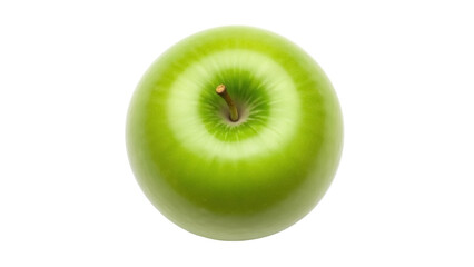 Isolated Granny Smith apple fruit still life studio close up, fresh natural organic food concept