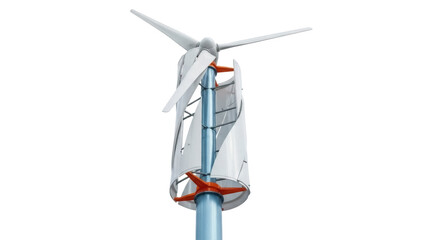 Isolated vertical axis wind turbine power generator electricity clean energy renewable