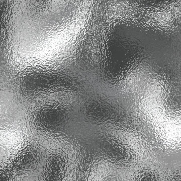 White glass background. Abstract metal or marble foil effect. Light gray frosted texture. Grey silver grainy pattern. Gradient matte stained glass surface. Vector illustration