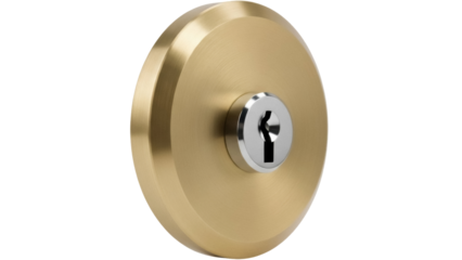 Isolated deadbolt cylinder lock, a component for home security and access control system
