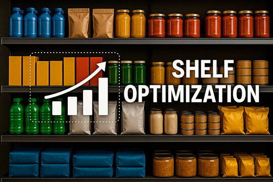Shelf Optimization for Business Concept and retail product placement.