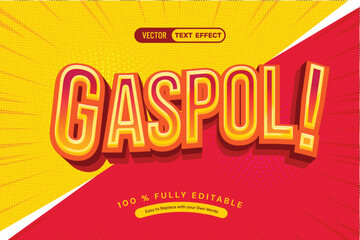 3D Red Bold Line Editable Text Effect