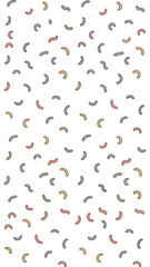 Sprinkled Serenity: A delicate pattern of abstract shapes in a muted color palette, offering a sense of calm and visual interest.