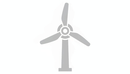 Wind turbine icon. Renewable energy and sustainability symbol. Simple flat design vector illustration