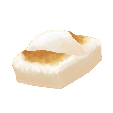 焼いたもちのイラスト