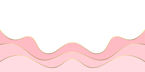 abstract pink vector valentine's day background banner paper style
