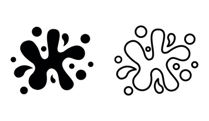 Minimalist Painting icon. Solid and line vector illustration.