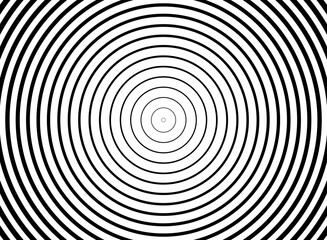 Halftone Gradient Circles, Smooth Radial Depth Concentric Optical