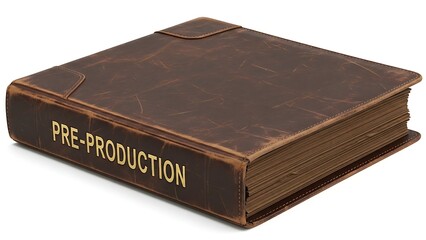 Vintage Pre-Production Book Symbolizing Planning and Organization.
