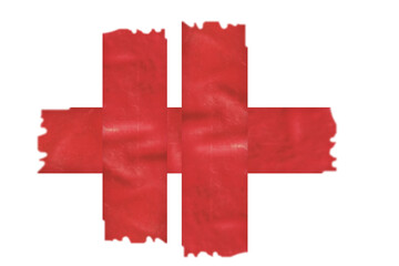 Fototapeta premium High quality visual of red masking tape providing a versatile element for creative digital collage work