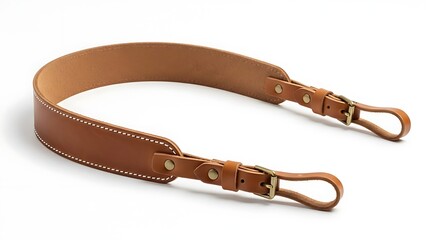 Premium Leather Camera Strap with Brass Hardware.