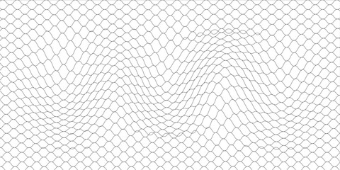 Curved net pattern. Seamless design for sportswear or equipment like soccer goals, volleyball nets, basketball hoops, hockey nets, and athletic gear © Dion