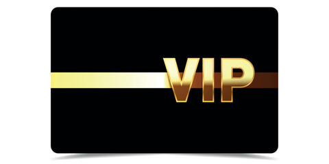 VIP gold card. Luxury texture template design. Vip ticket on black background for invitation, club, award, casino, certificate. Golden exclusive premium card.