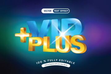 VIP Plus Member Text Effect
