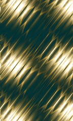 Golden Luxury Ribbed Glass Wave Lines Background &ndash; Elegant Striped Abstract Design