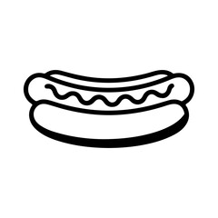 Hot dog vector illustration isolated on transparent background