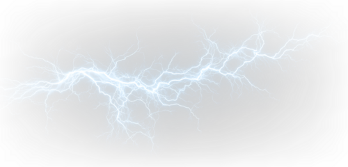 Electric Energy PNG Transparent Lightning Effect Overlay
