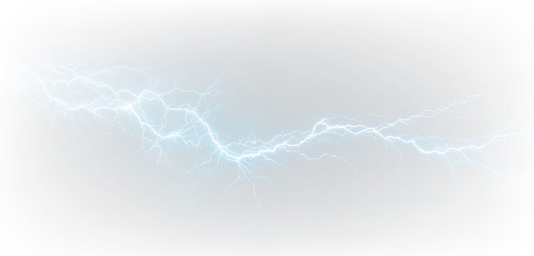Glowing Blue Bolt PNG Lightning Spark Digital Art