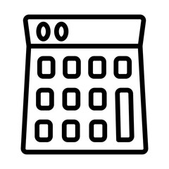 Calculator line icon