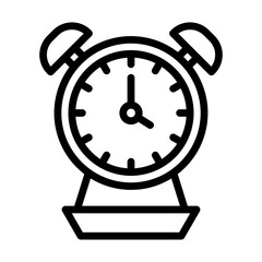 Alarm clock line icon