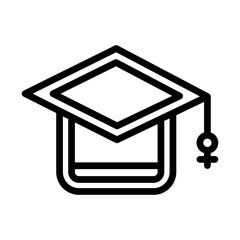 Motarboard line icon