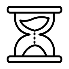 Sand clock line icon