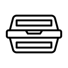 Lunch box line icon