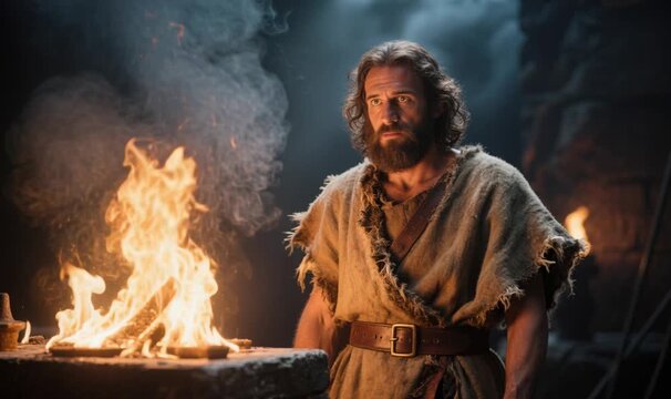 Elijah Calling Down Fire from Heaven, Igniting the Stone Altar