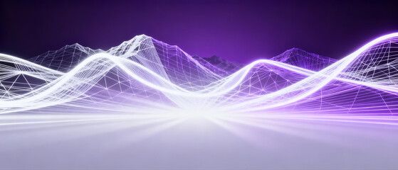 Abstract digital wave pattern