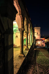 Udine. A magical Christmas atmosphere bathed in lights.