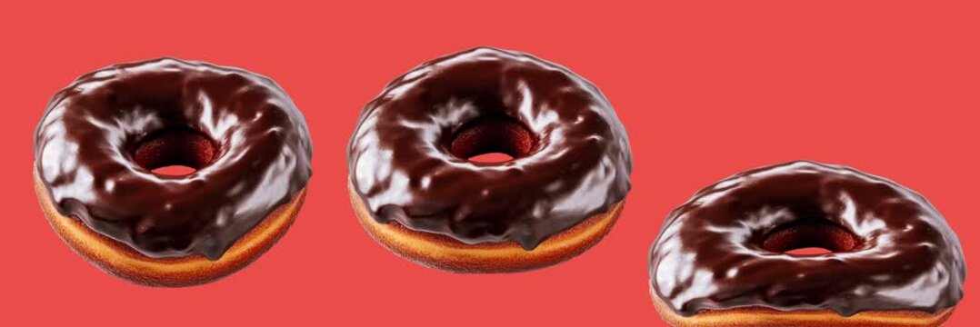 Bouncing squishy doughnuts animation