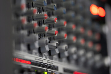 sound mixer control panel