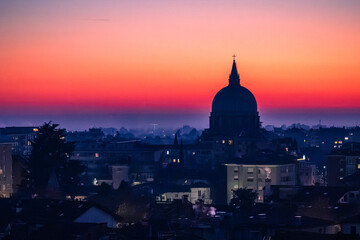 Udine. A magical Christmas atmosphere bathed in lights.