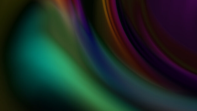 colourful abstract background, green orange purple, contrast on black background,