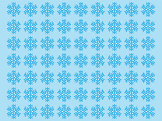 Light sky-blue snowflake pattern with soft winter aesthetics, perfect for greeting cards, gift wrap, and festive decorative projects.