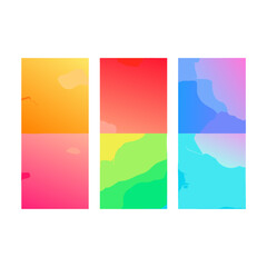 Naklejka premium Big set of bright vector colorful watercolor background for poster, brochure or flyer